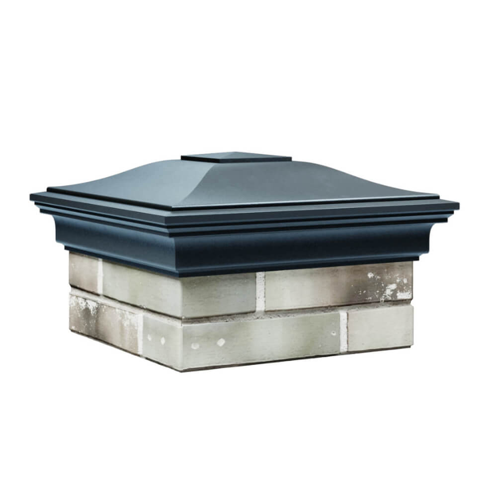 Колпак Zking Монблан Серый на столб 1.5х1.5 еврокирпича 0.7НФ (355х355мм) в Тихвине фото