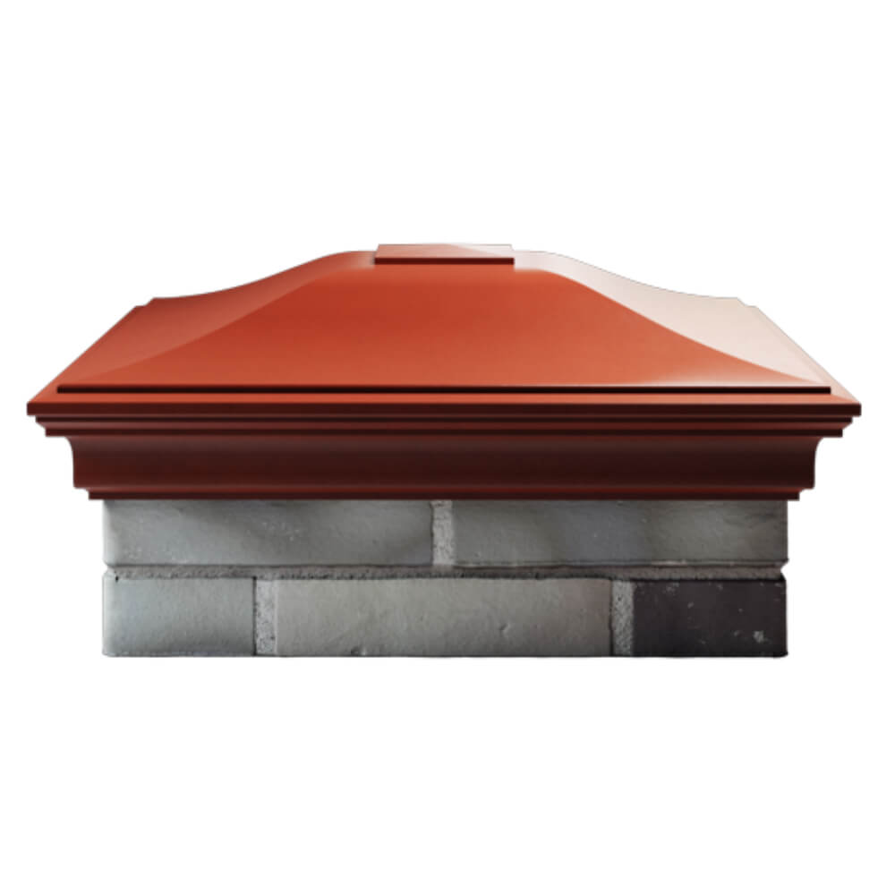 Колпак Zking Монблан Красный на столб 2х2 кирпича (515х515мм) в Тихвине фото