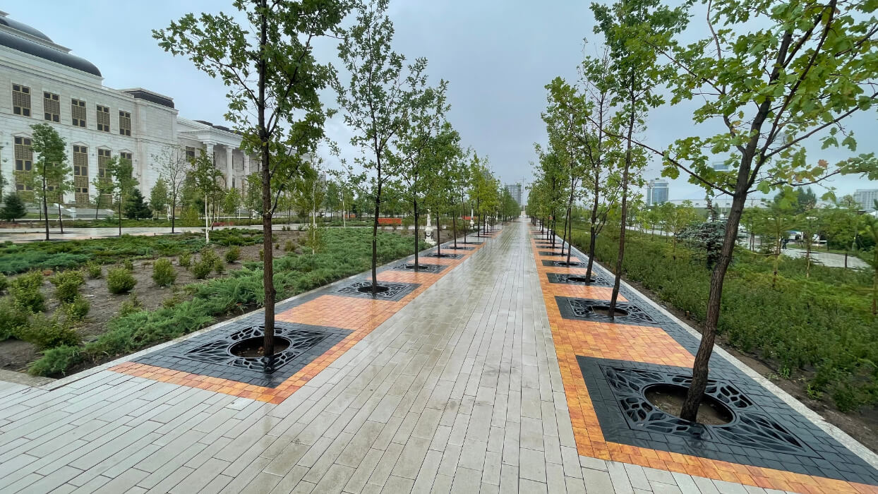 Приствольная решетка для дерева ZKING CRUST 1.2х1.2м Черная в Тихвине фото