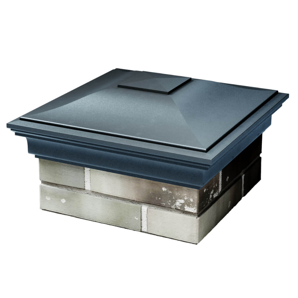 Колпак Zking Монблан Серый на столб 1.5х1.5 кирпича (385х385мм) в Тихвине фото