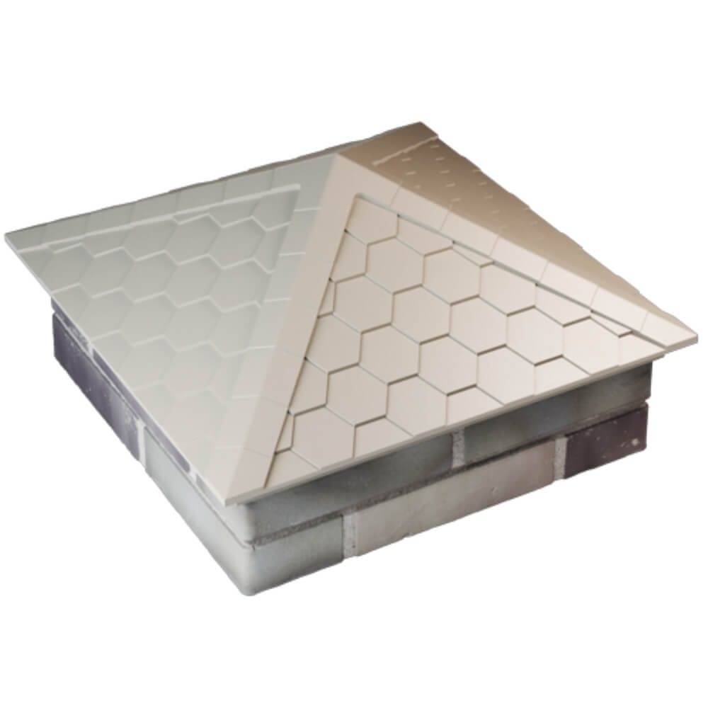 Колпак Zking Эверест Бежевый на столб 2х2 кирпича (535х535мм) Тихвин фото