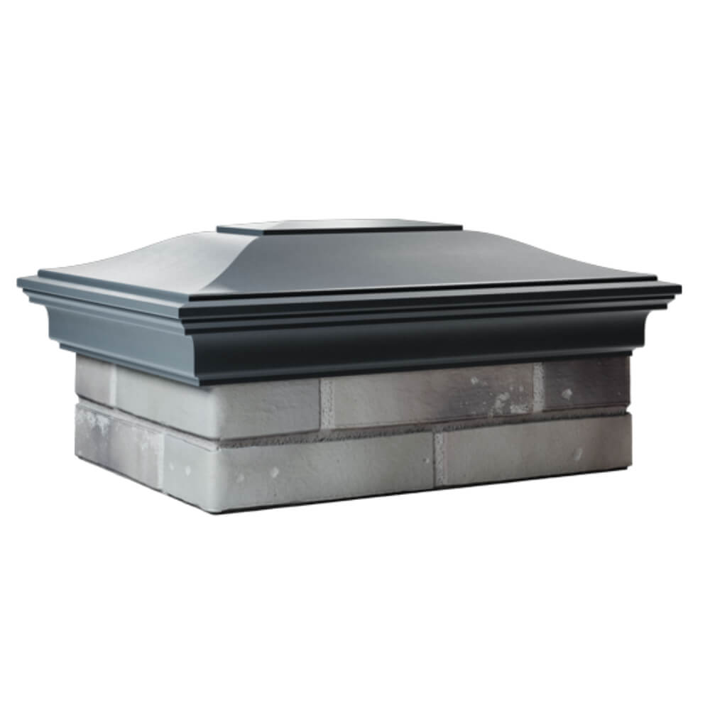 Колпак Zking Монблан Серый на столб 2х1.5 кирпича (515х385мм) в Тихвине фото