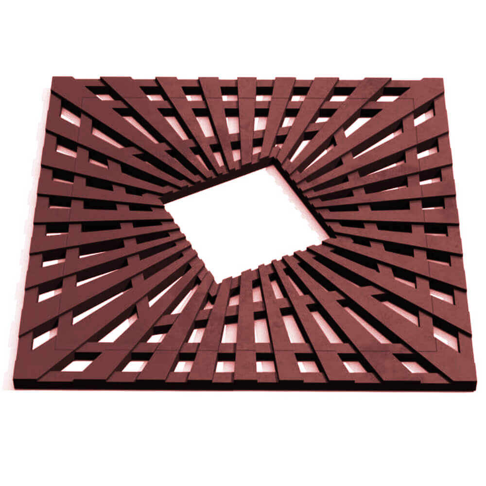 Приствольная решетка для дерева ZKING ATMOSPHERE 1.2х1.2м Коричневая Тихвин фото