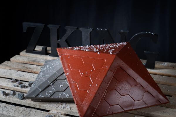 Колпак Zking Эверест Красный на столб 1.5х1.5 кирпича (390х390мм) в Тихвине фото