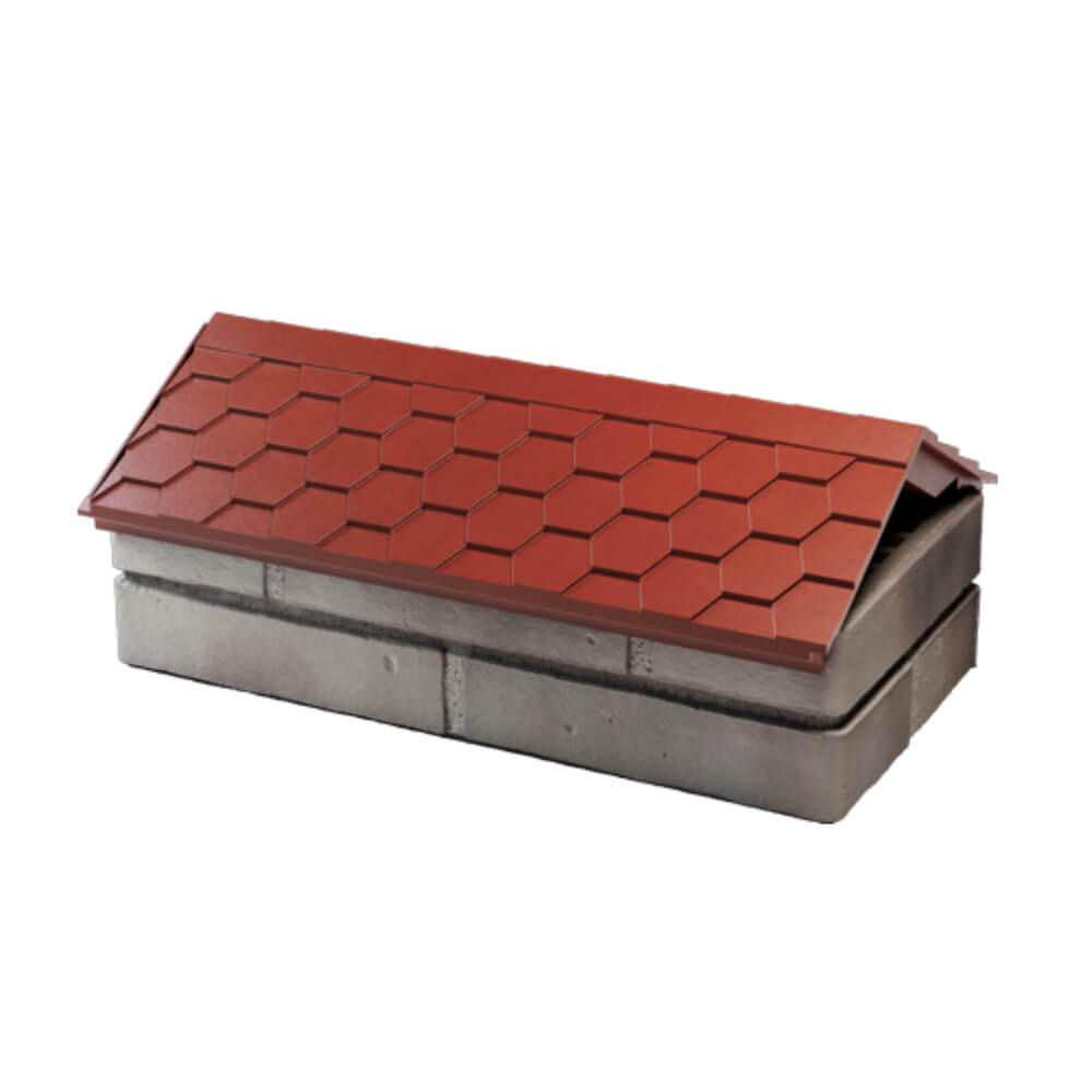 Парапет Zking Эверест Красный с посадкой на 1 кирпич (200/225/255мм) в Тихвине фото