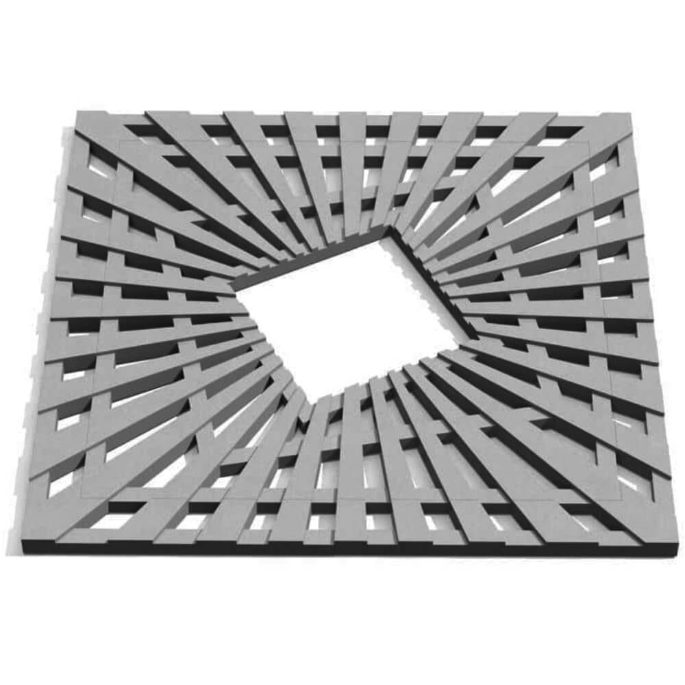 Приствольная решетка для дерева ZKING ATMOSPHERE 1.2х1.2м Серая Тихвин фото