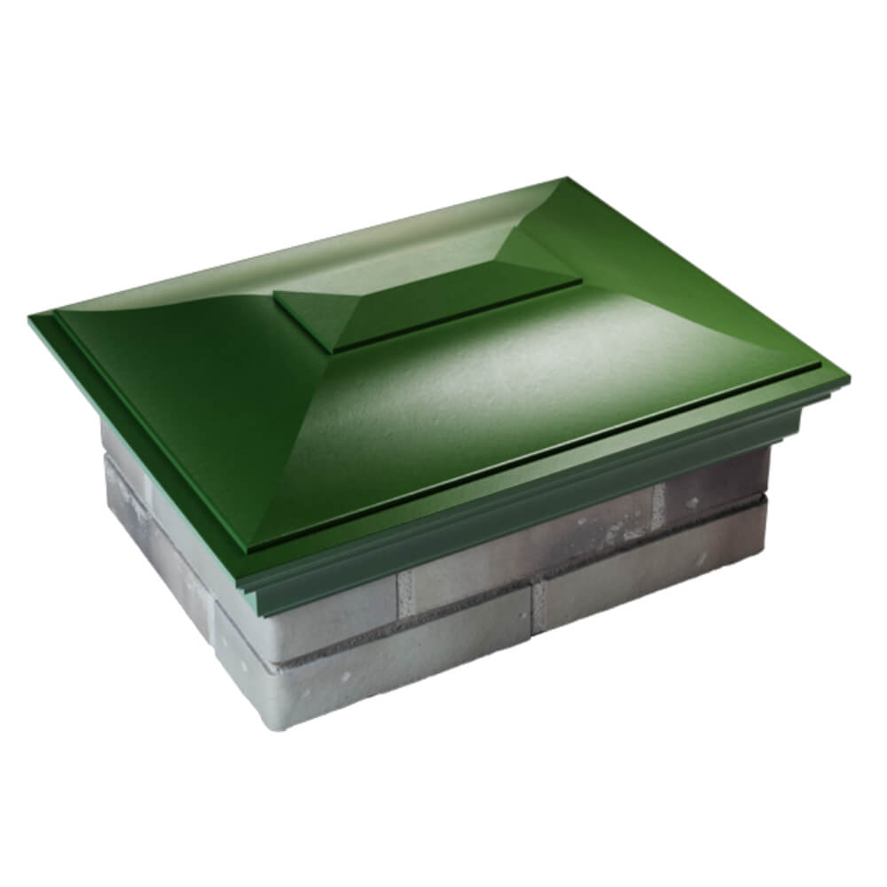 Колпак Zking Монблан Зеленый на столб 2х1.5 кирпича (515х385мм) Тихвин фото