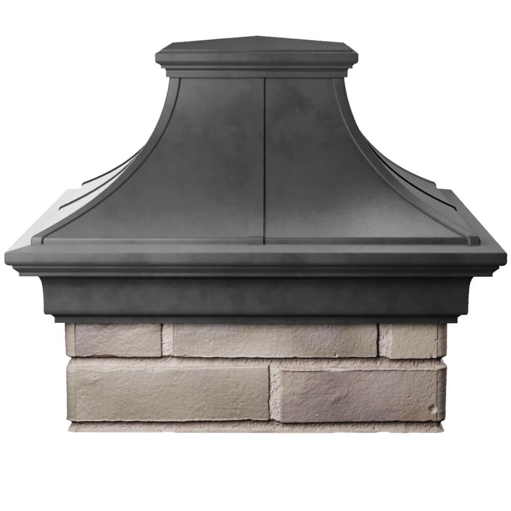 Колпак Zking Монблан Премиум Серый на столб 1.5х1.5 кирпича (385х385мм) Тихвин фото