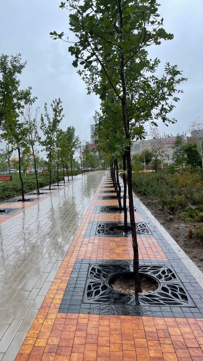 Приствольная решетка для дерева ZKING CRUST 1.2х1.2м Черная в Тихвине фото