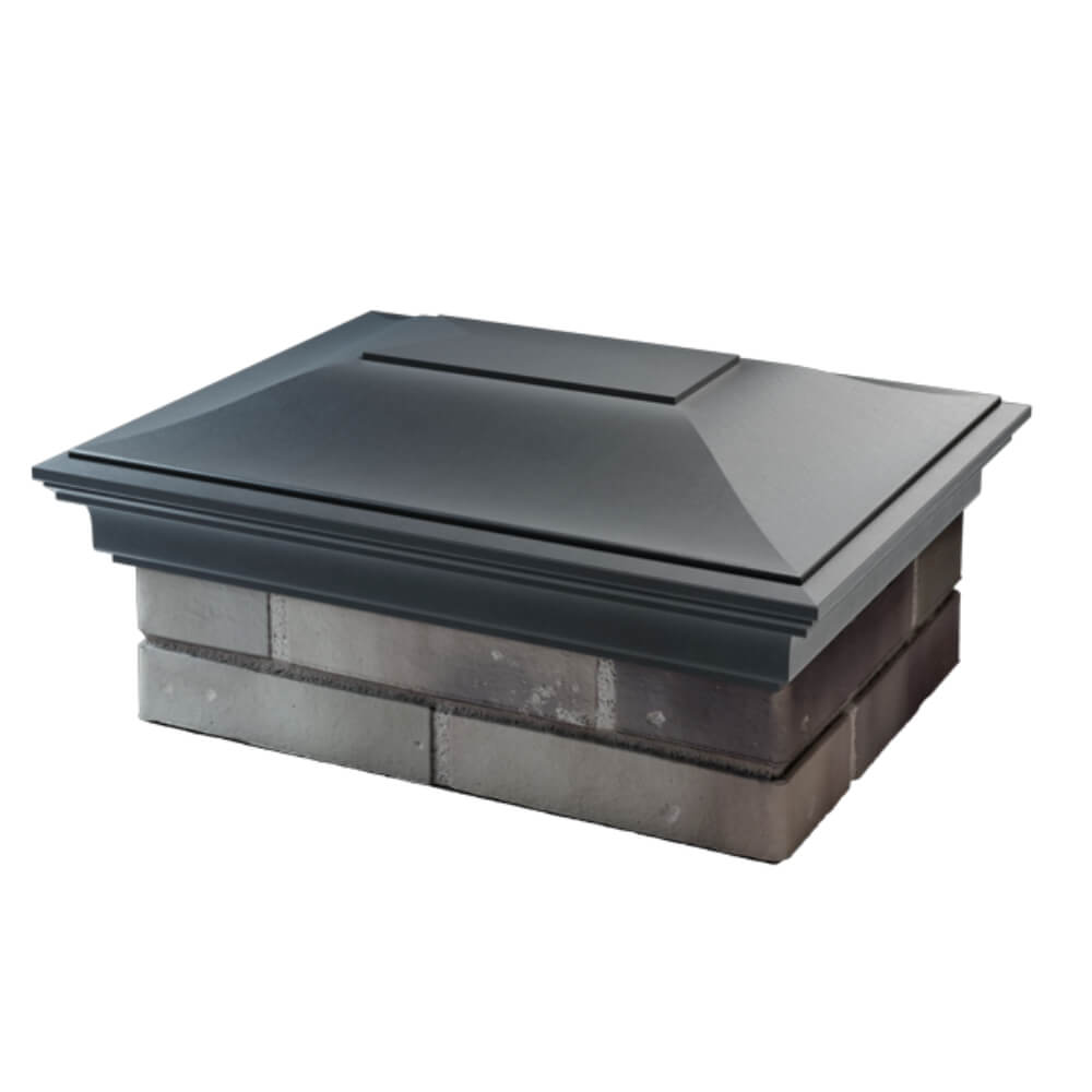 Колпак Zking Монблан Серый на столб 2х1.5 кирпича (515х385мм) в Тихвине фото