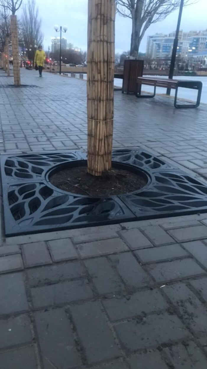 Приствольная решетка для дерева ZKING CRUST 1.2х1.2м Черная в Тихвине фото