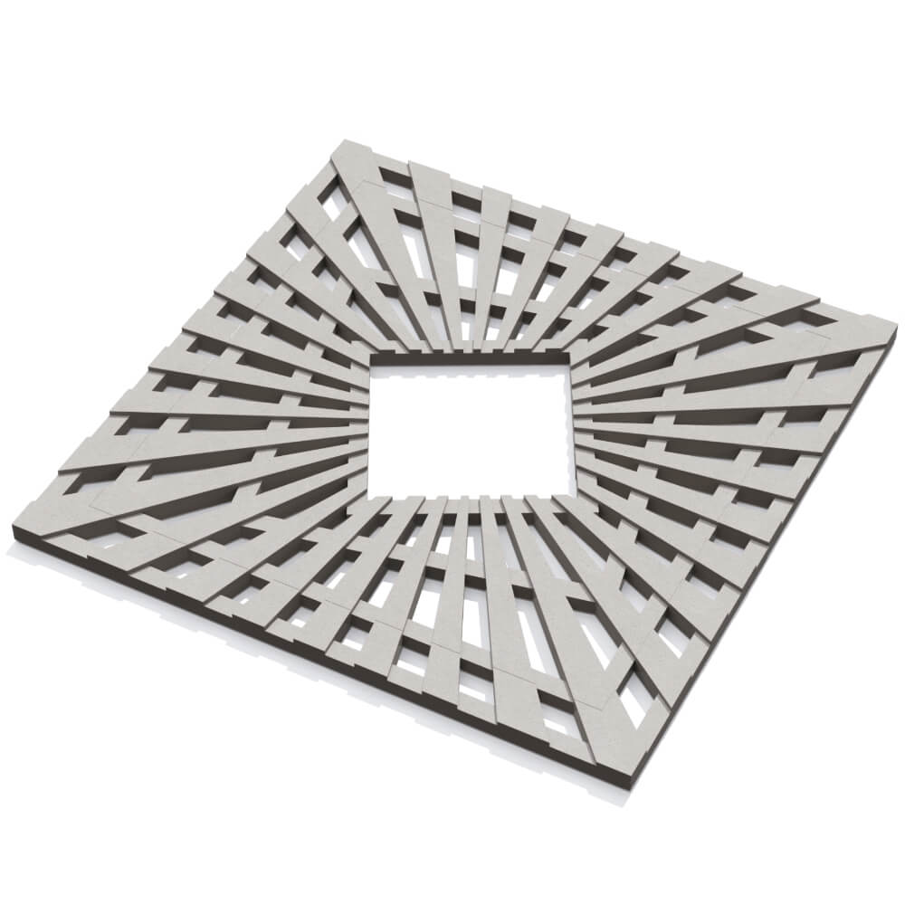 Приствольная решетка для дерева ZKING ATMOSPHERE 1.2х1.2м Бежевая в Тихвине фото