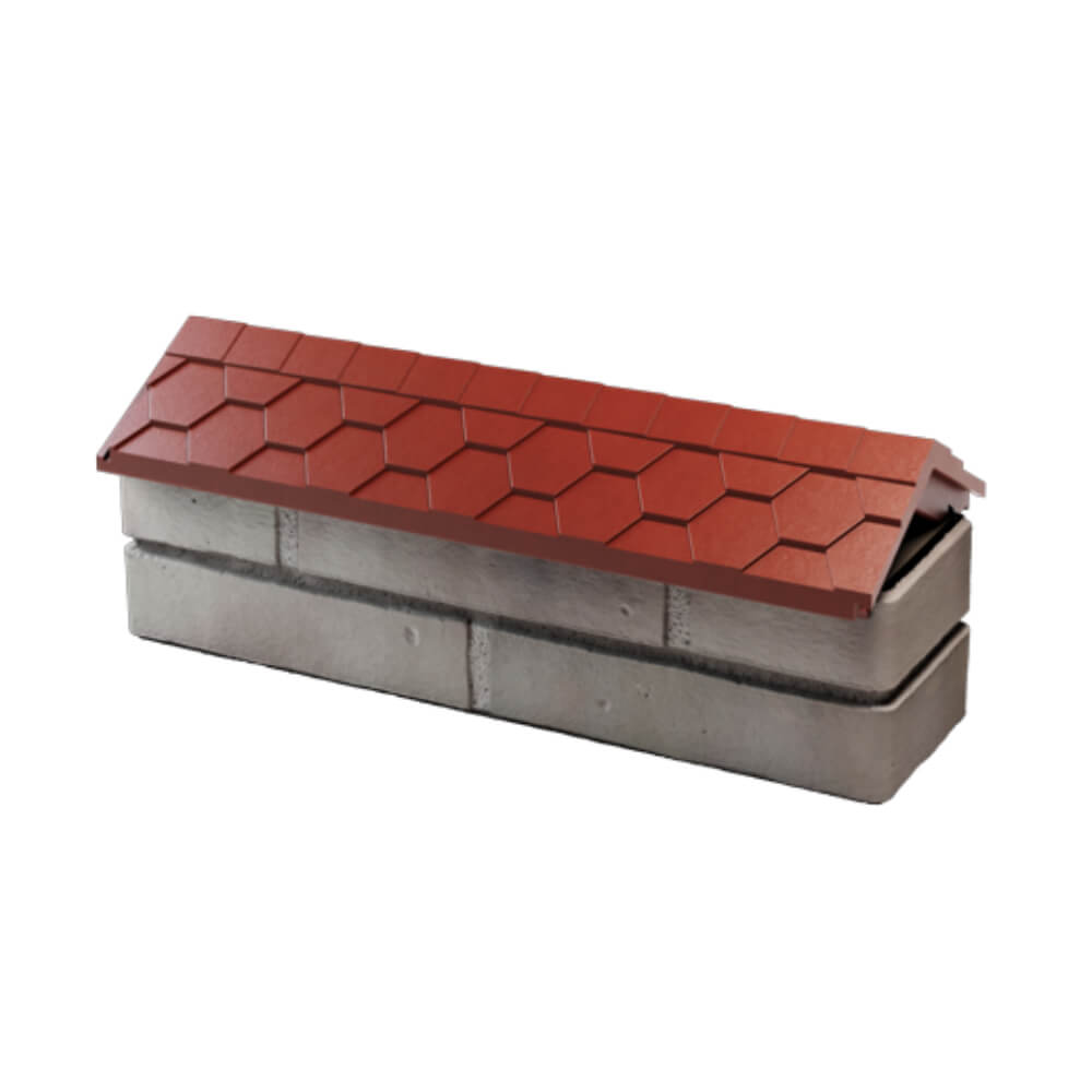 Парапет Zking Эверест Красный с посадкой на 0.5 кирпича (130мм) в Тихвине фото