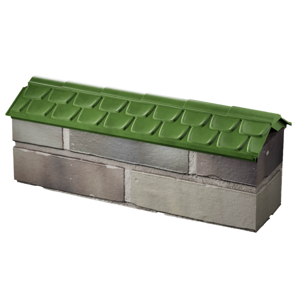 Парапет Zking Эльбрус Зеленый с посадкой на 0.5 кирпича (130мм) в Тихвине фото