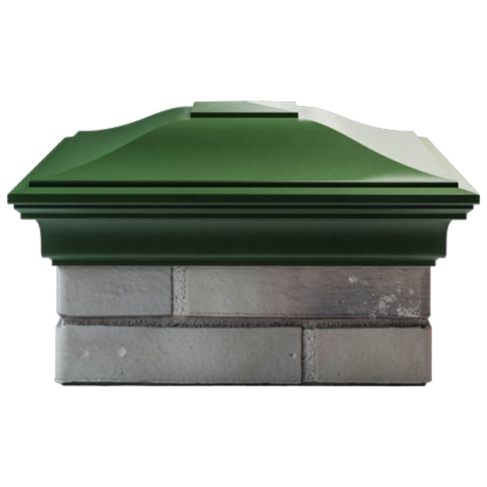 Колпак Zking Монблан Зеленый на столб 1.5х1.5 кирпича (385х385мм) Тихвин фото