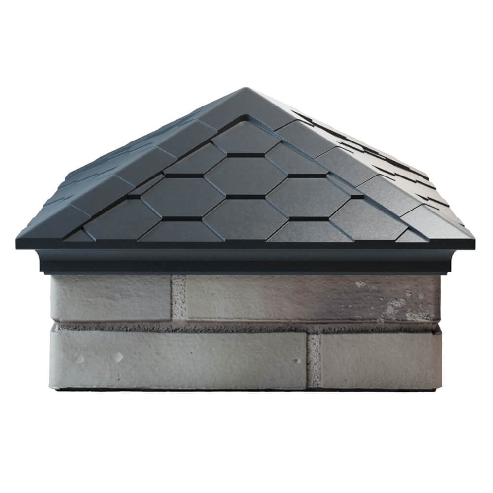 Колпак Zking Эверест Серый на столб 1.5х1.5 кирпича (390х390мм) Тихвин фото