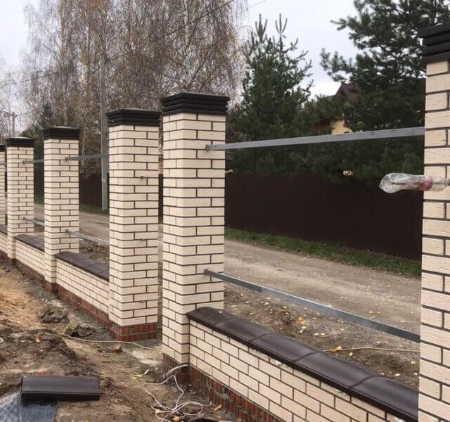 Колпак Zking Бона ХайТек Коричневый на столб 1.5х1.5 кирпича (385х385мм) в Тихвине фото