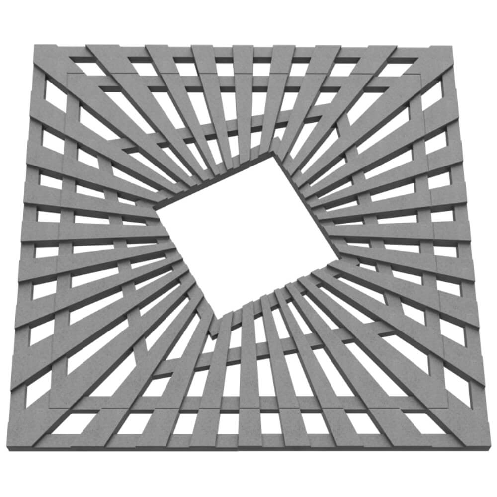 Приствольная решетка для дерева ZKING ATMOSPHERE 1.2х1.2м Серая в Тихвине фото