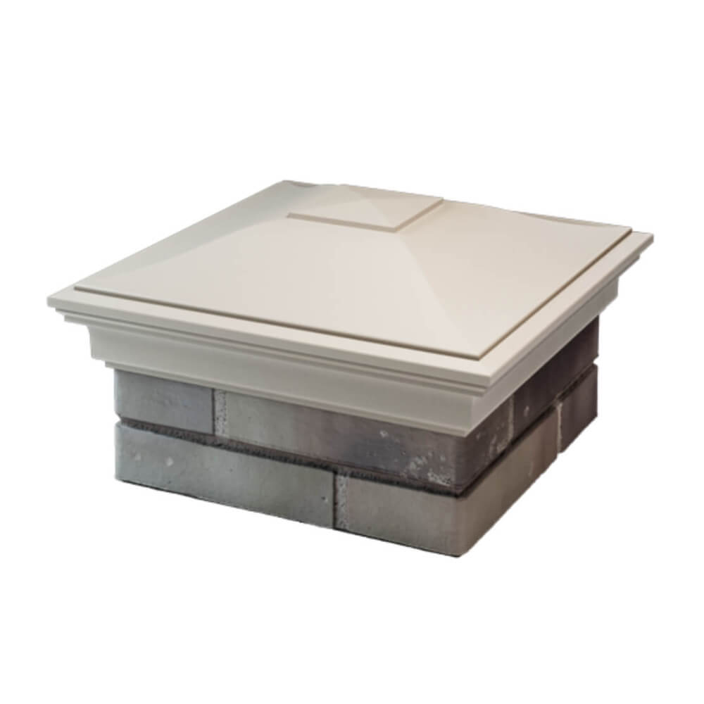 Колпак Zking Монблан Бежевый на столб 1.5х1.5 еврокирпича 0.7НФ (355х355мм) в Тихвине фото