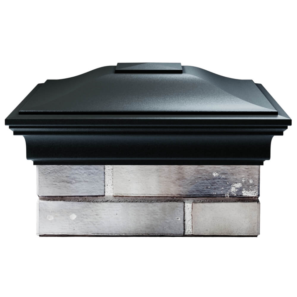 Колпак Zking Монблан Черный на столб 1.5х1.5 кирпича (385х385мм) Тихвин фото