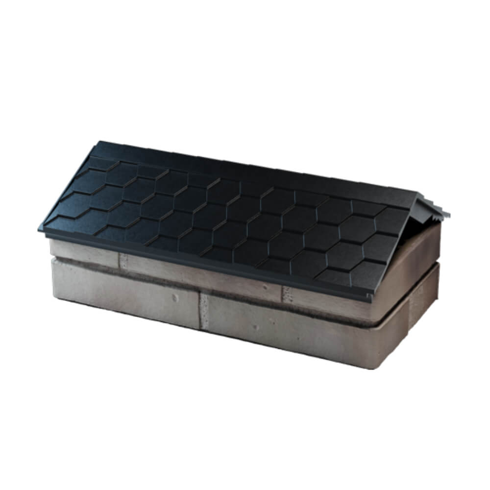 Парапет Zking Эверест Черный с посадкой на 1 кирпич (200/225/255мм) в Тихвине фото