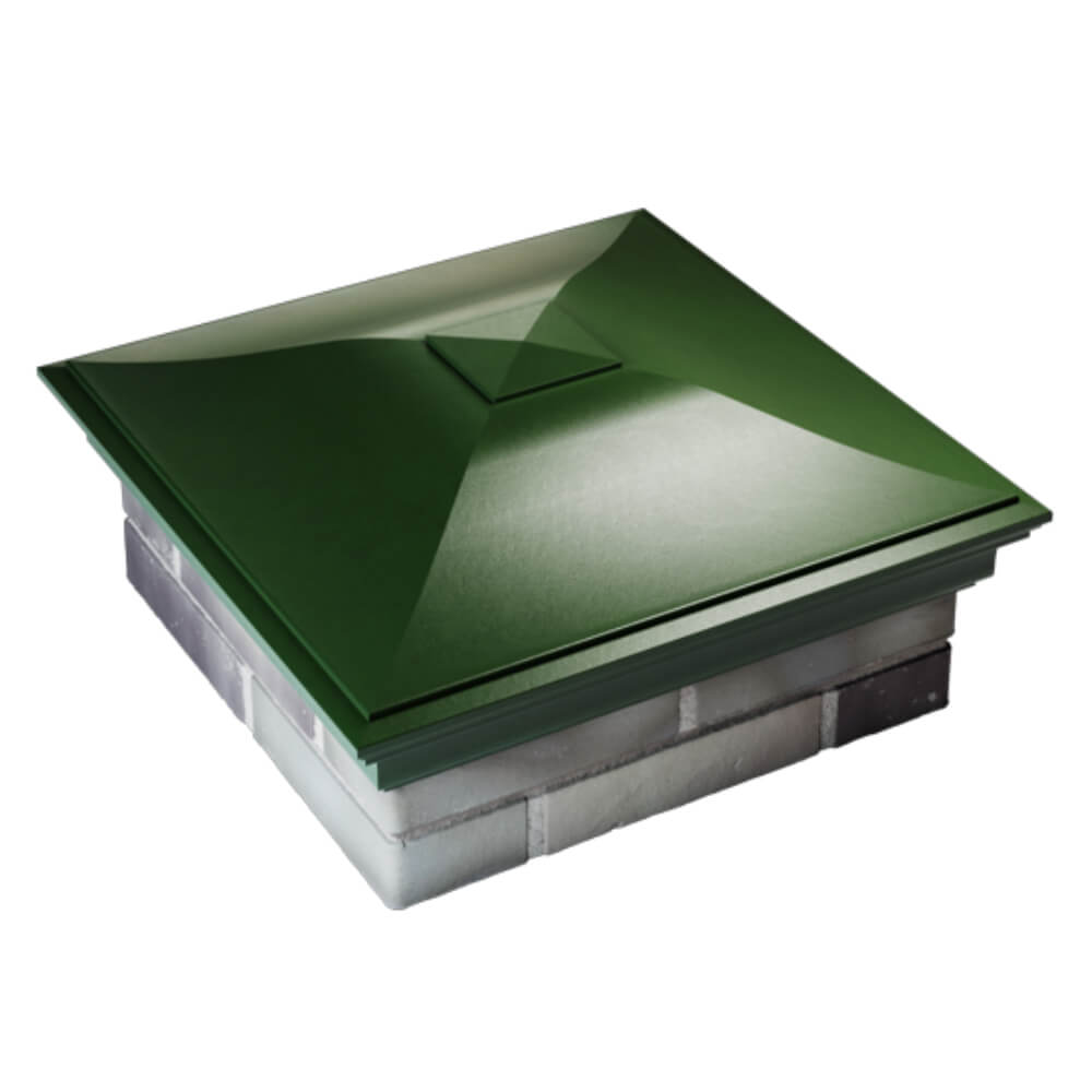 Колпак Zking Монблан Зеленый на столб 2х2 кирпича (515х515мм) Тихвин фото