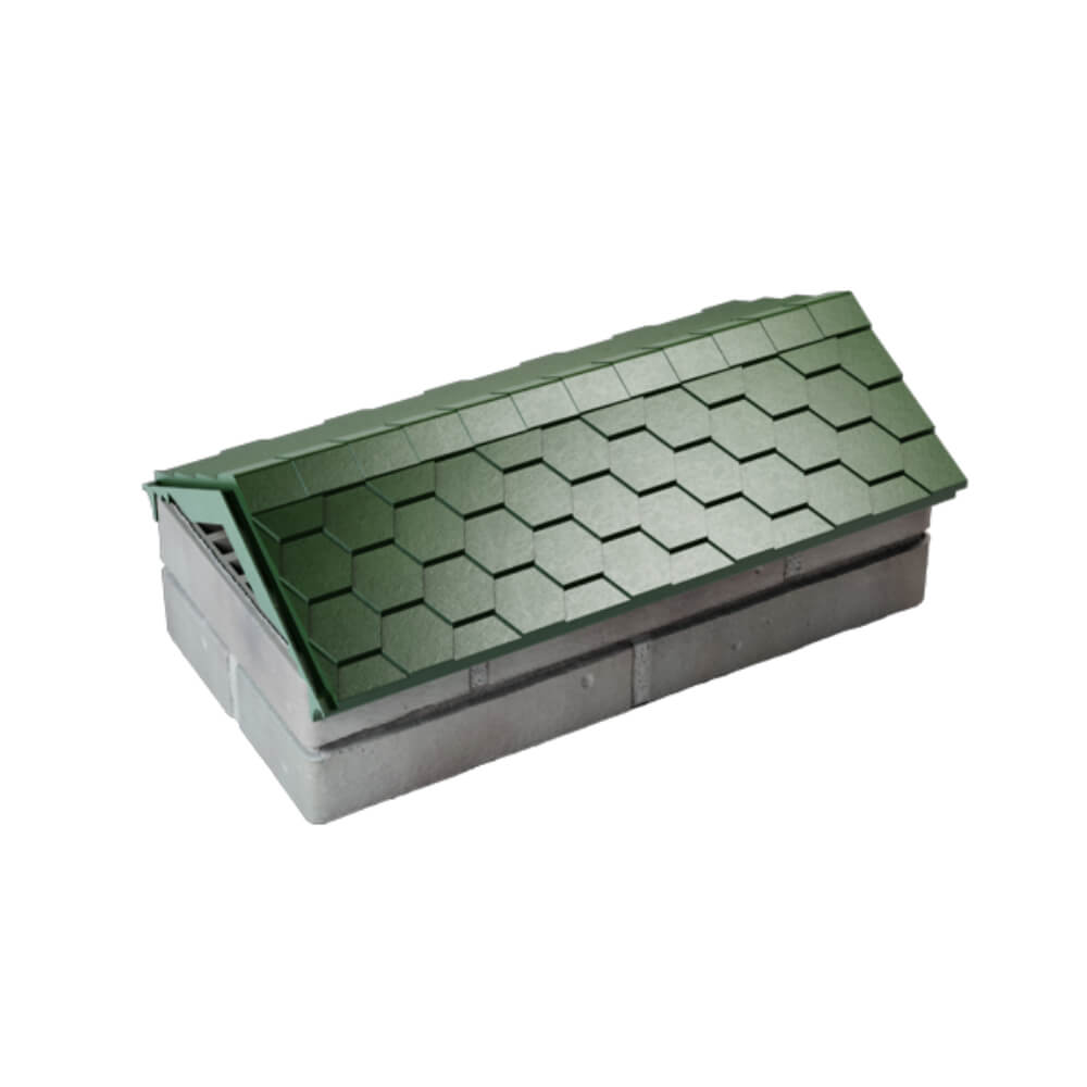 Парапет Zking Эверест Зеленый с посадкой на 1 кирпич (200/225/255мм) в Тихвине фото