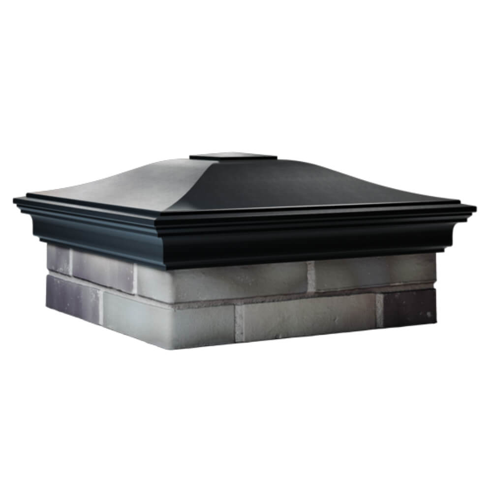 Колпак Zking Монблан Черный на столб 2х2 кирпича (515х515мм) в Тихвине фото