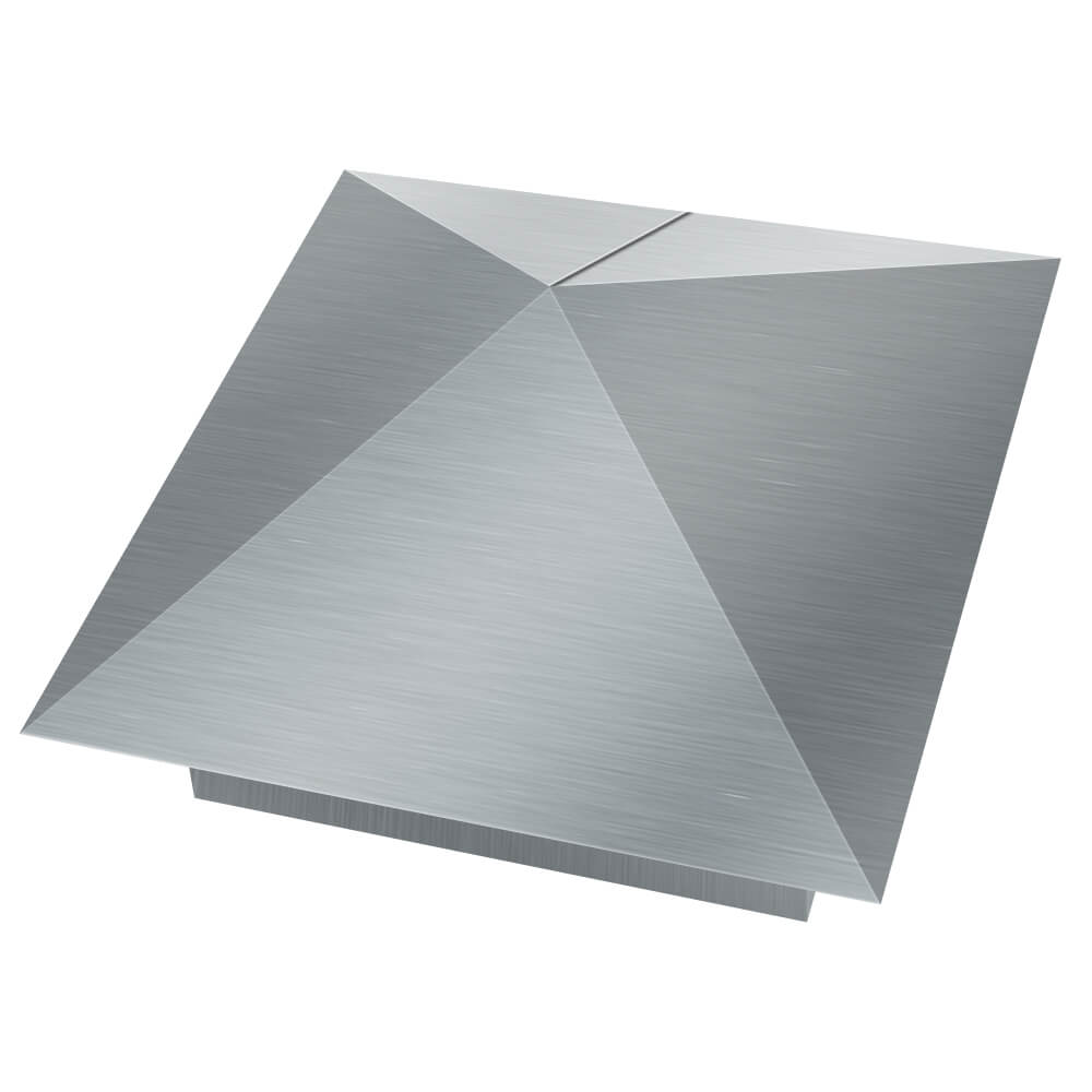 Колпак металлический 380х380мм оцинкованный заборный Тихвин фото