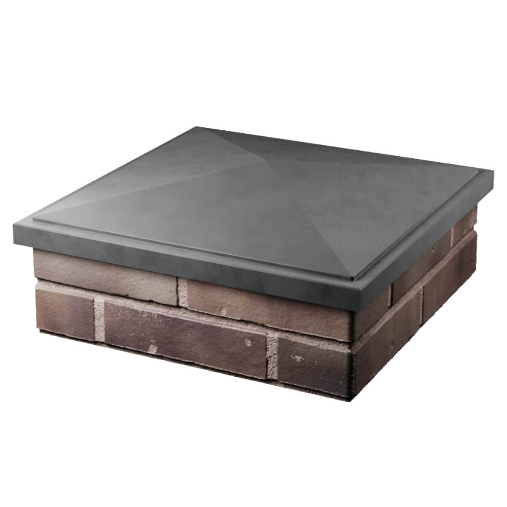 Колпак Zking БонаМоно Серый на столб 2х2 кирпича (515х515, 530х530мм) в Тихвине фото