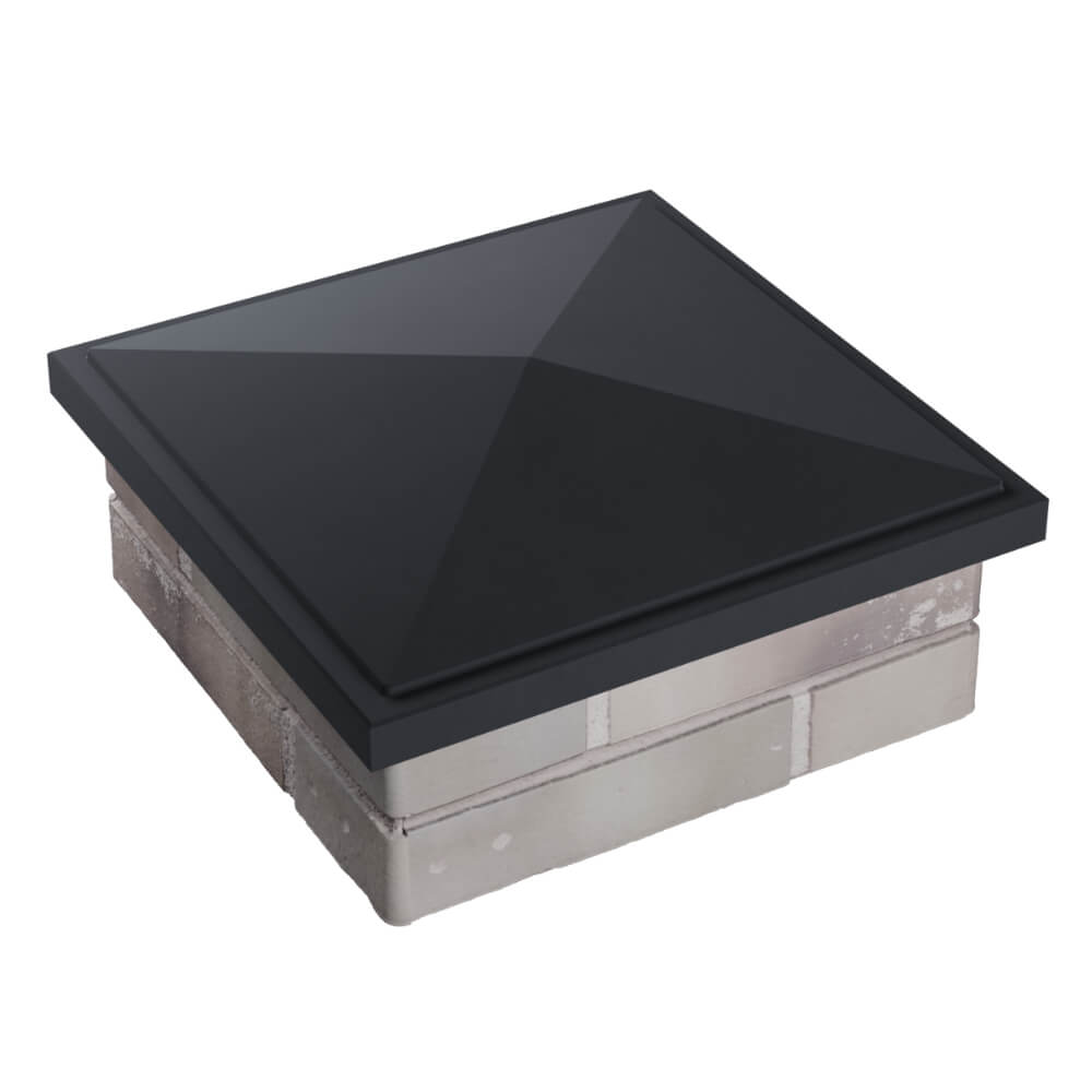 Колпак Zking БонаМоно Серый на столб 1.5х1.5 кирпича (385х385, 400х400мм) в Тихвине фото