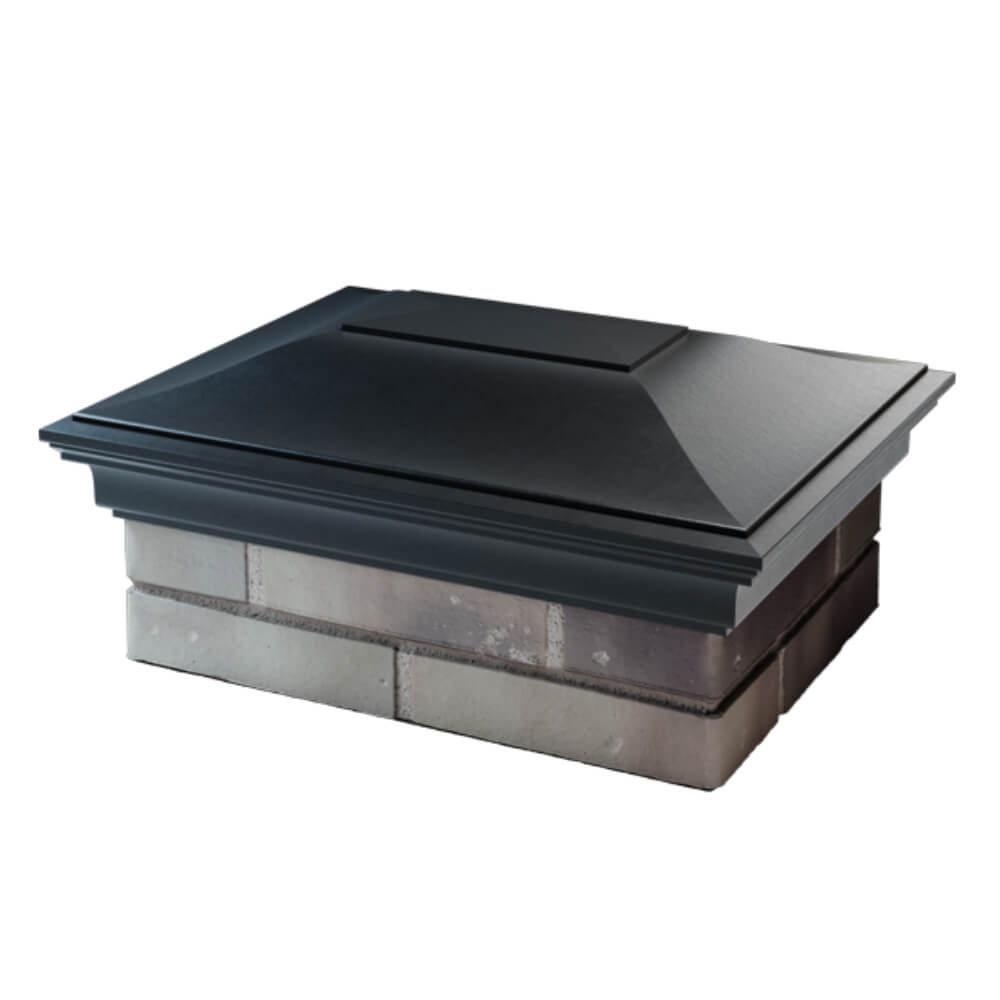 Колпак Zking Монблан Черный на столб 2х1.5 кирпича (515х385мм) в Тихвине фото