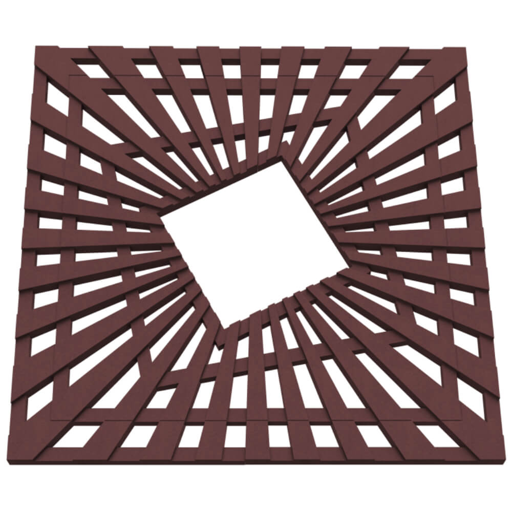 Приствольная решетка для дерева ZKING ATMOSPHERE 1.2х1.2м Коричневая в Тихвине фото