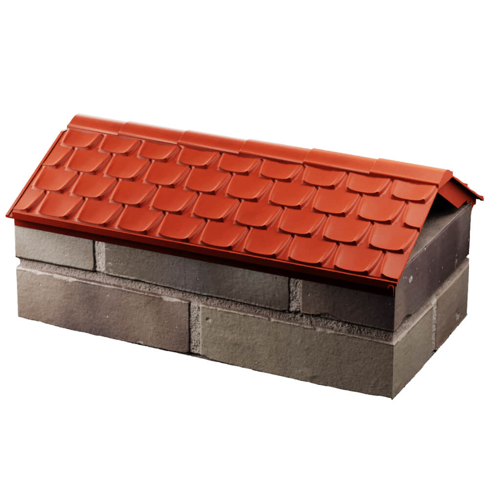 Парапет Zking Эльбрус Красный с посадкой на 1 кирпич (255мм) в Тихвине фото