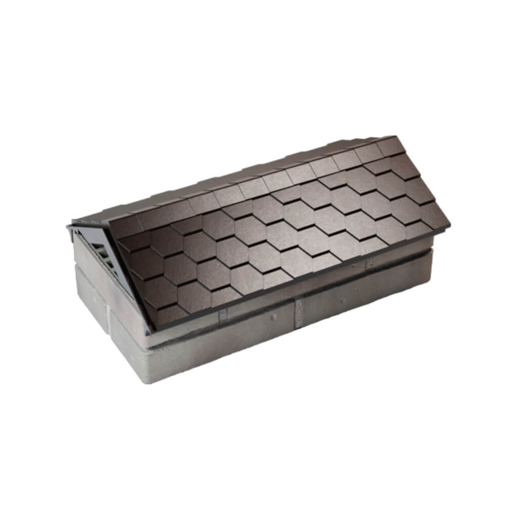 Парапет Zking Эверест Коричневый с посадкой на 1 кирпич (200/225/255мм) в Тихвине фото