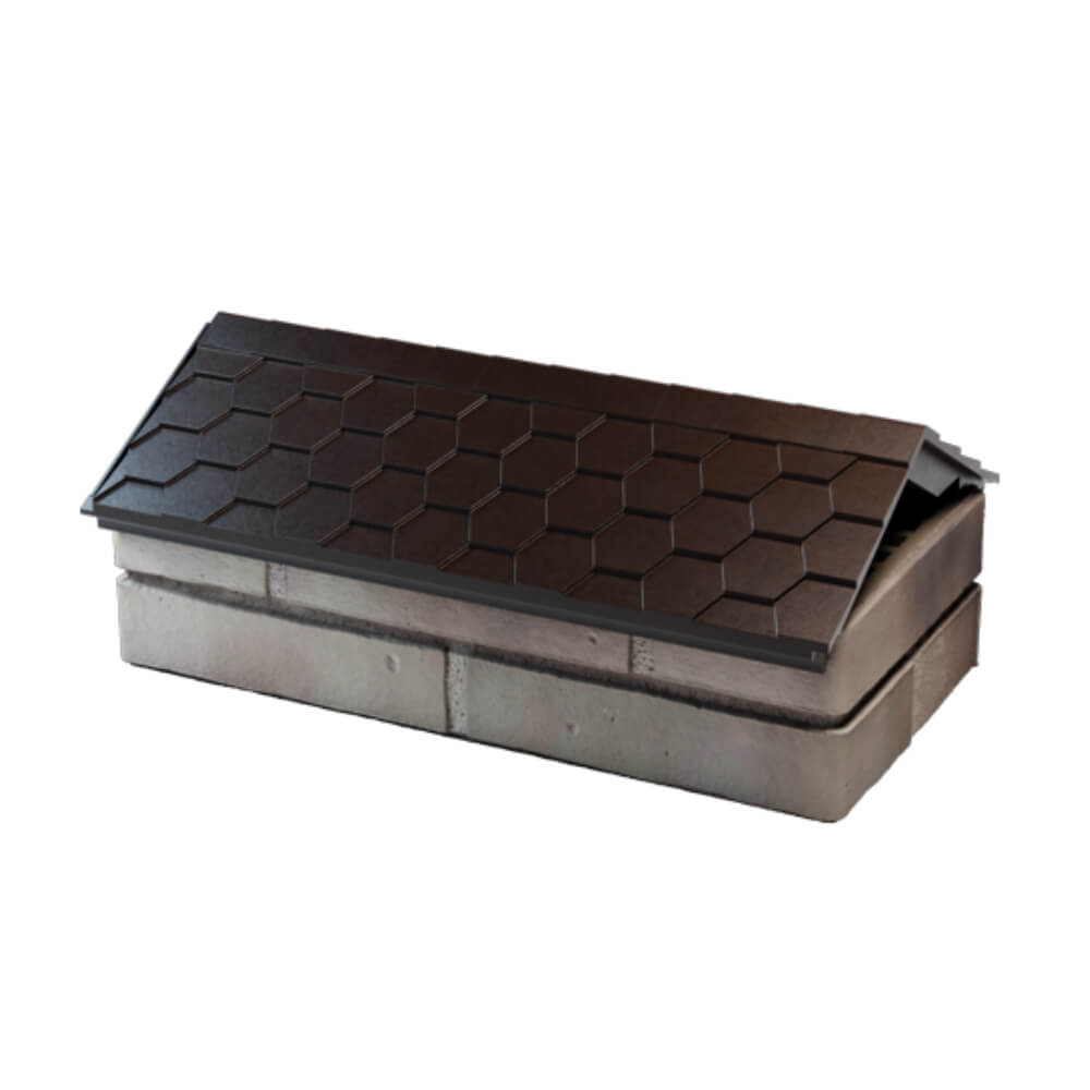 Парапет Zking Эверест Коричневый с посадкой на 1 кирпич (200/225/255мм) в Тихвине фото