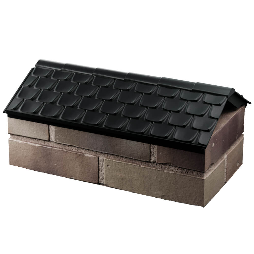 Парапет Zking Эльбрус Черный с посадкой на 1 кирпич (255мм) в Тихвине фото