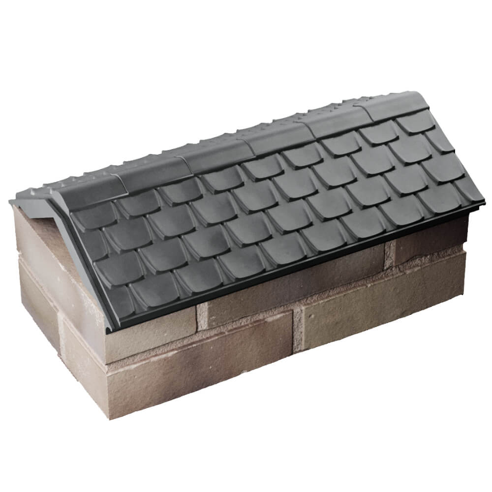 Парапет Zking Эльбрус Серый с посадкой на 1 кирпич (255мм) в Тихвине фото