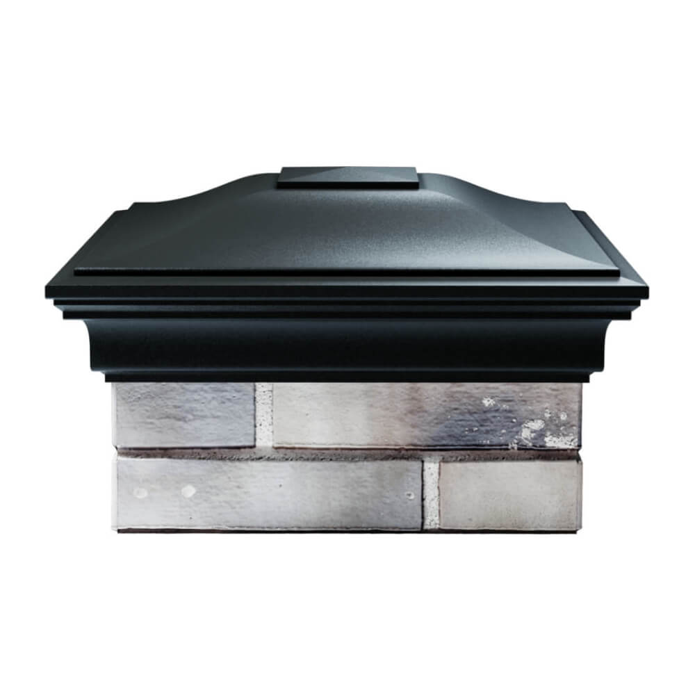 Колпак Zking Монблан Черный на столб 1.5х1.5 еврокирпича 0.7НФ (355х355мм) Тихвин фото