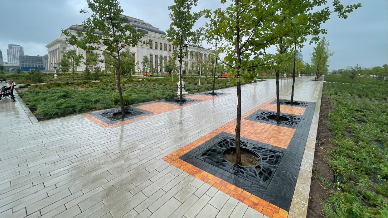 Приствольная решетка для дерева ZKING CRUST 1.2х1.2м Черная в Тихвине фото