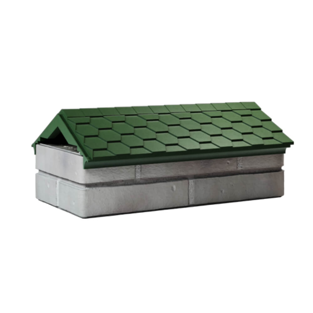 Парапет Zking Эверест Зеленый с посадкой на 1 кирпич (200/225/255мм) Тихвин фото