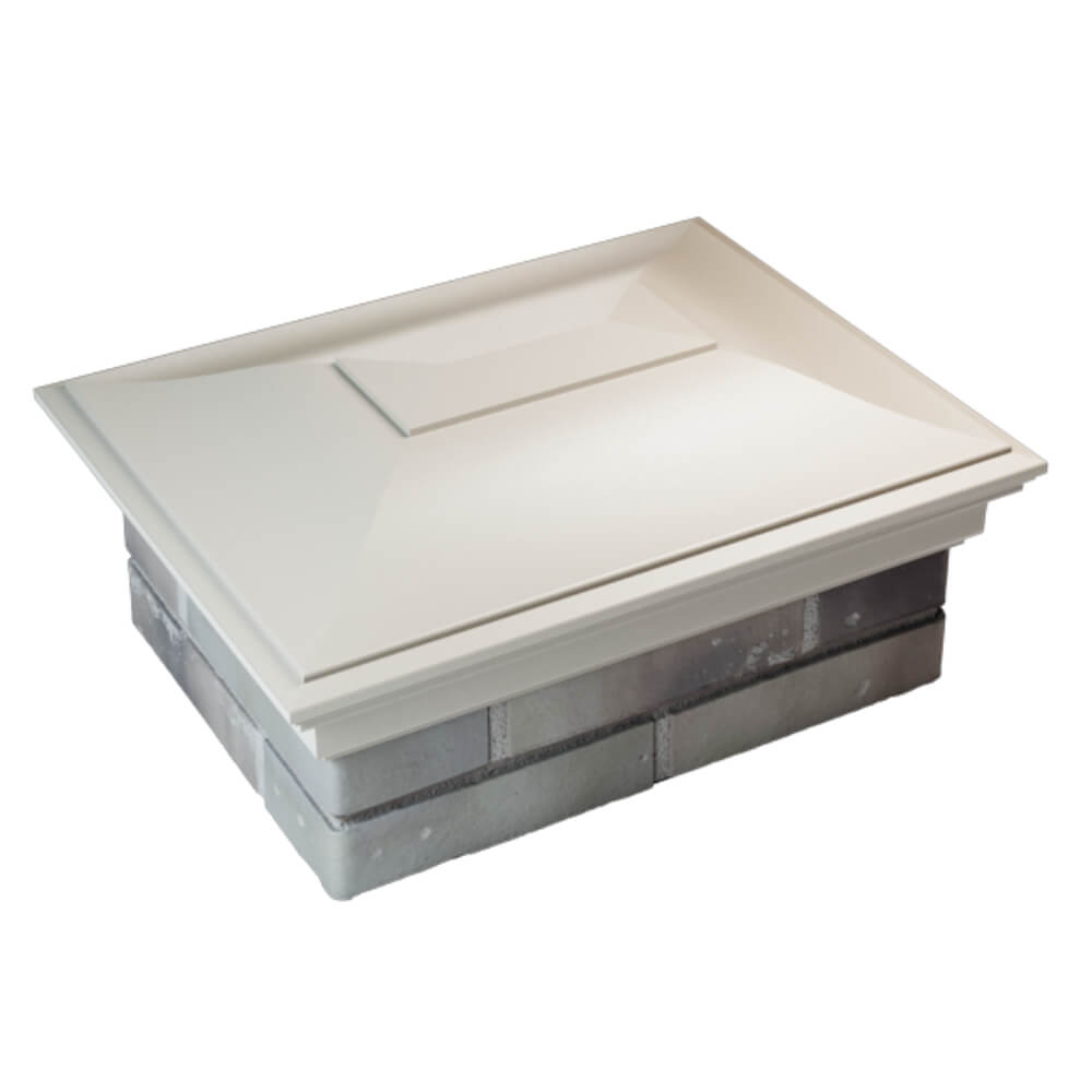 Колпак Zking Монблан Бежевый на столб 2х1.5 кирпича (515х385мм) Тихвин фото