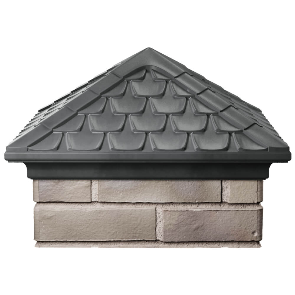 Колпак Zking Эльбрус Серый на столб 1.5х1.5 кирпича (385х385мм) Тихвин фото