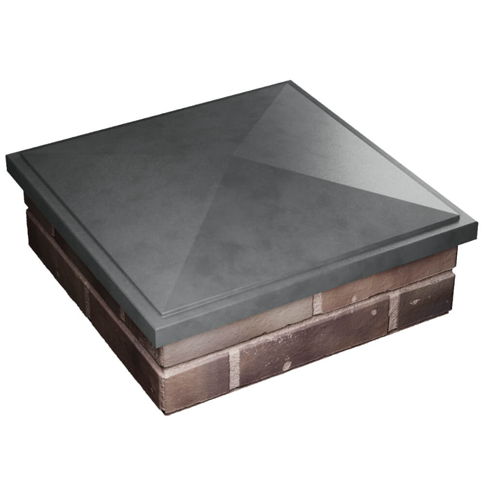 Колпак Zking БонаМоно Серый на столб 2х2 кирпича (515х515, 530х530мм) в Тихвине фото