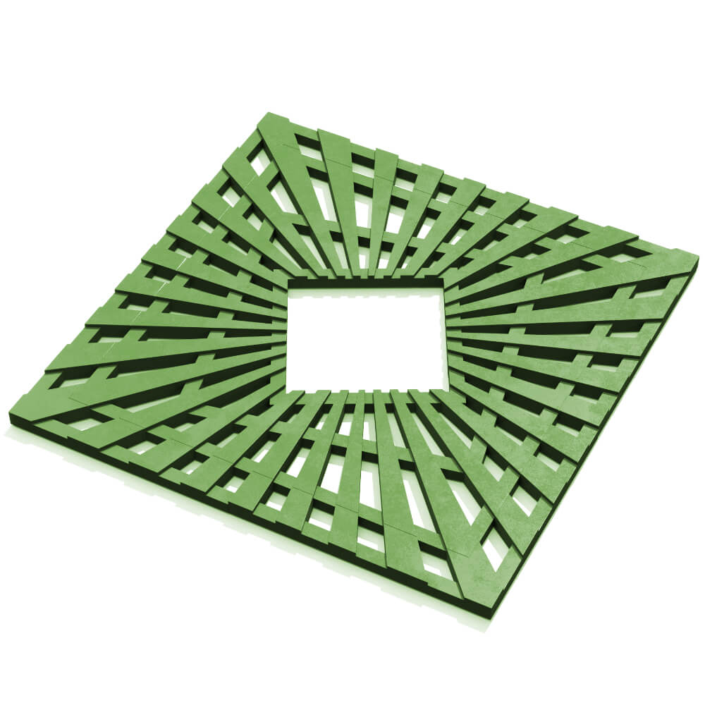 Приствольная решетка для дерева ZKING ATMOSPHERE 1.2х1.2м Зеленая в Тихвине фото