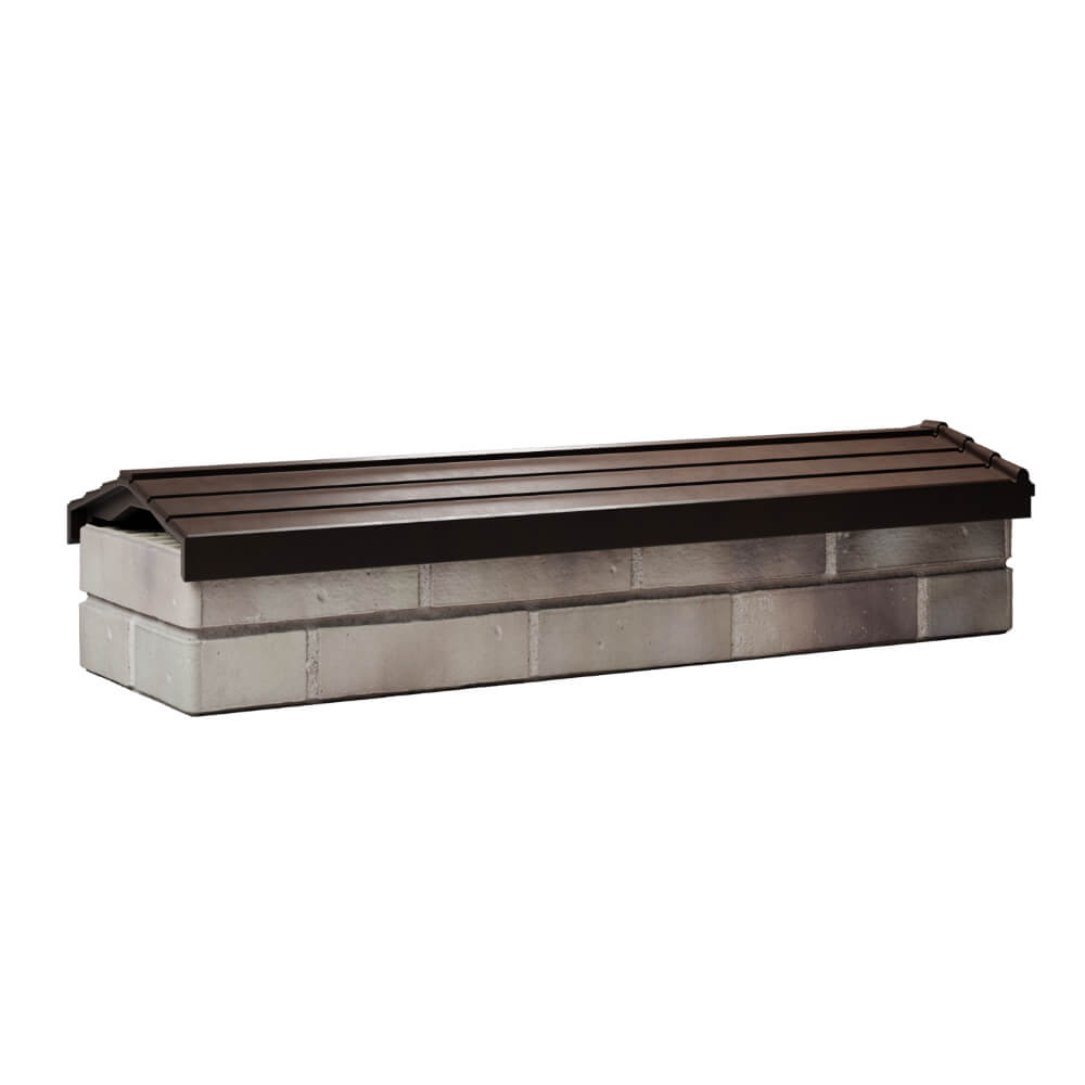 Парапет Zking Бона ХайТек Коричневый посадка на 0.5 кирпича (130мм) Тихвин фото