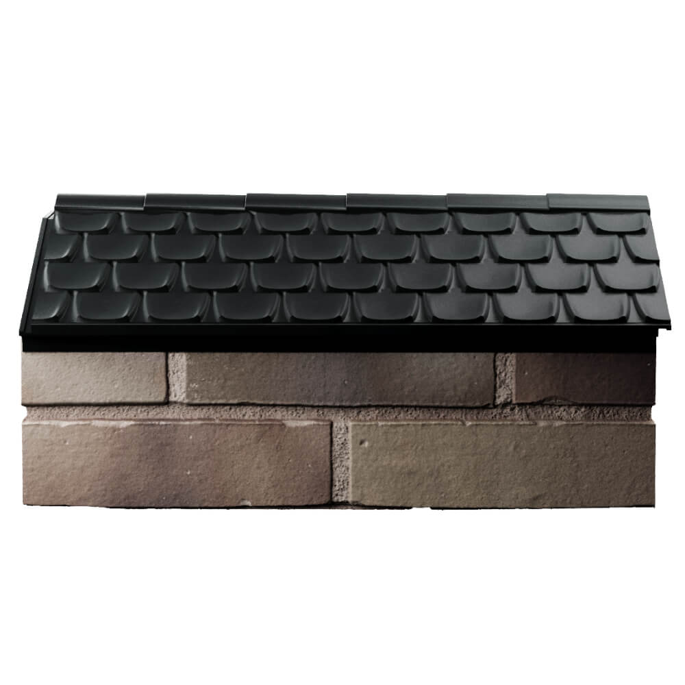 Парапет Zking Эльбрус Черный с посадкой на 1 кирпич (255мм) в Тихвине фото