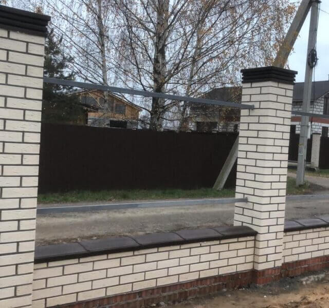 Колпак Zking Бона ХайТек Коричневый на столб 1.5х1.5 кирпича (385х385мм) в Тихвине фото