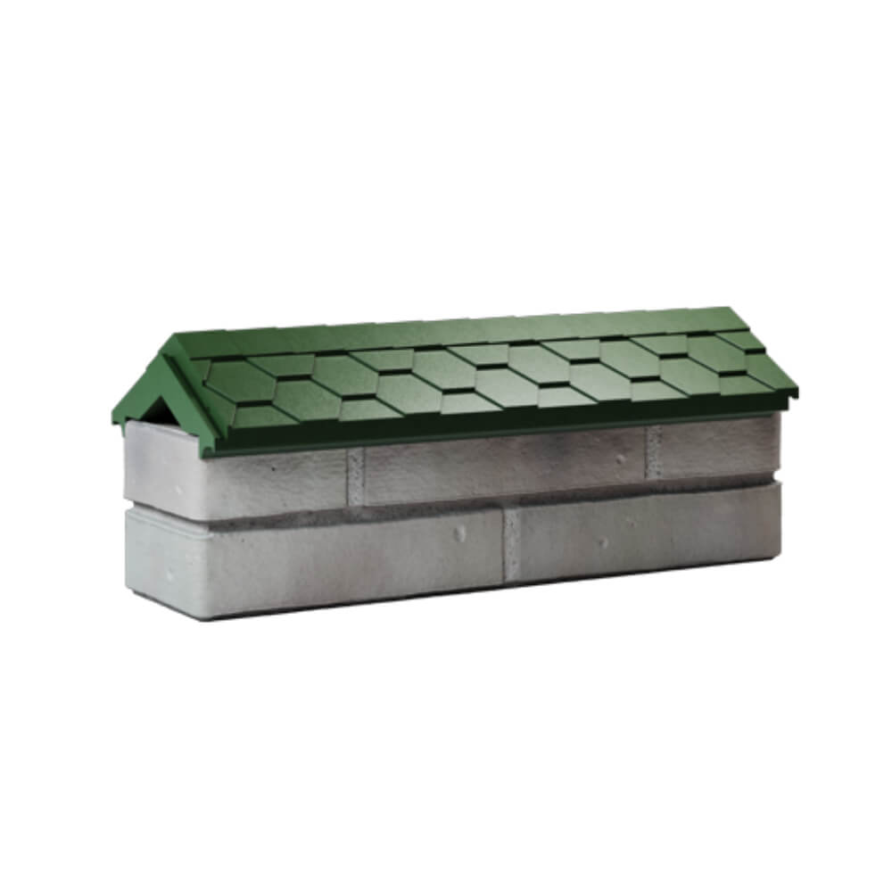 Парапет Zking Эверест Зеленый с посадкой на 0.5 кирпича (130мм) Тихвин фото