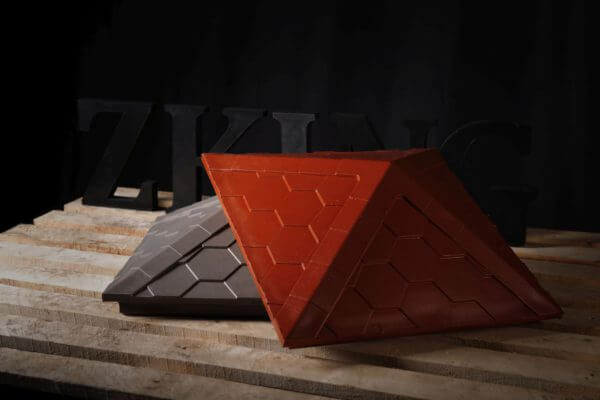 Колпак Zking Эверест Красный на столб 1.5х1.5 кирпича (390х390мм) в Тихвине фото